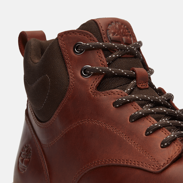 Timberland Mens Parker Street High-Top Sneaker Rust Full-Grain