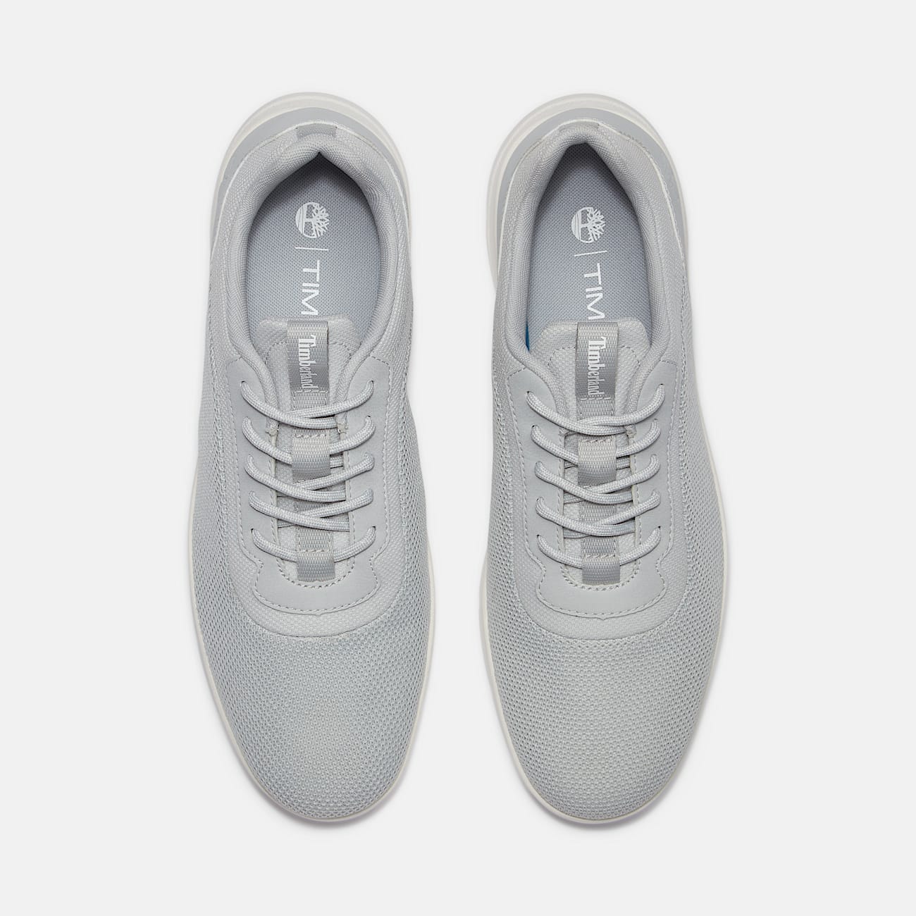 Timberland Men'S Parker Street Low Lace-Up Sneaker Light Grey Knit