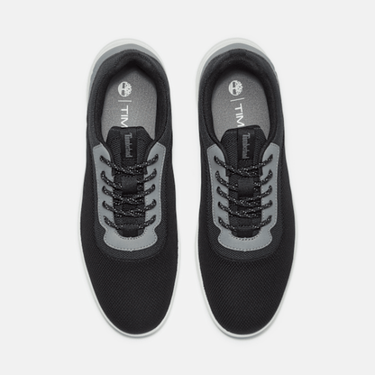 Timberland Parker Street Low Lace-Up Sneaker Black Knit Men'S