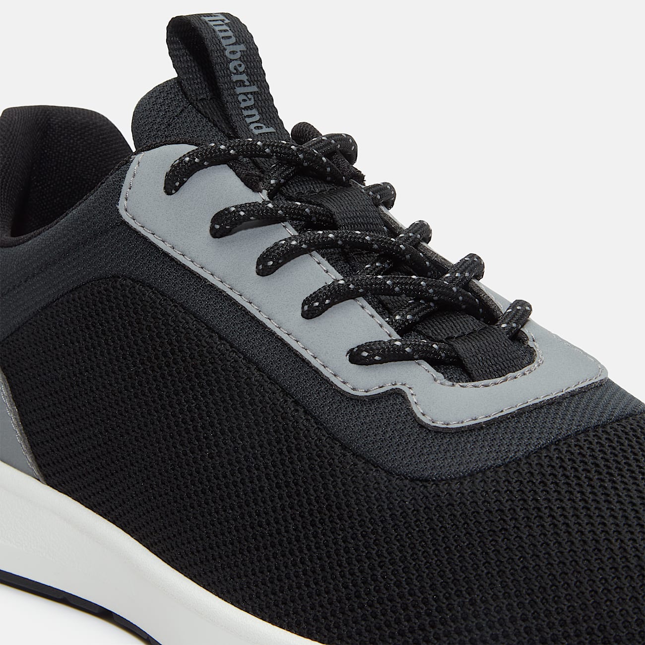 Timberland Men'S Parker Street Low Lace-Up Sneaker Black Knit