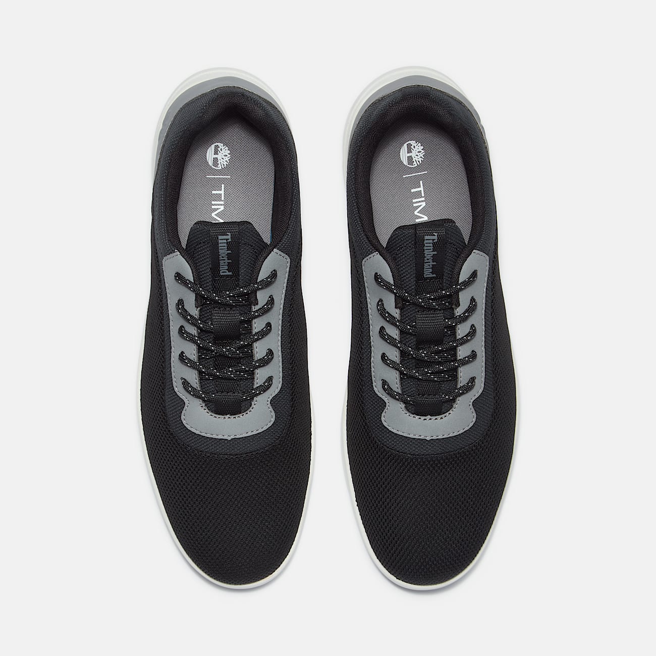 Timberland Men'S Parker Street Low Lace-Up Sneaker Black Knit