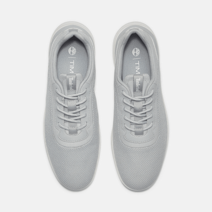 Timberland Parker Street Low Lace-Up Sneaker Light Grey Knit Men'S