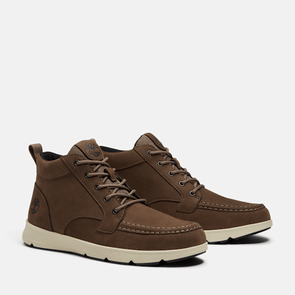 Timberland Parker Street Mid Sneaker Medium Brown Nubuck Men'S