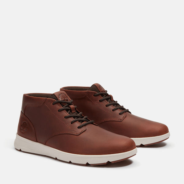 Timberland Parker Street Sneaker Rust Full-Grain Men'S