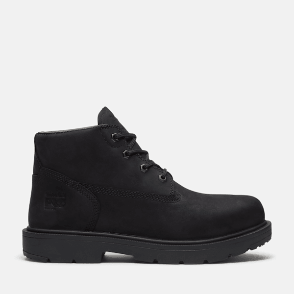 Timberland Power Shift Slip-Resistant Chukka Boot Black Full-Grain Men'S