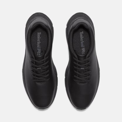 Timberland Power Shift Slip-Resistant Hospitality Work Sneaker Black Leather Men'S