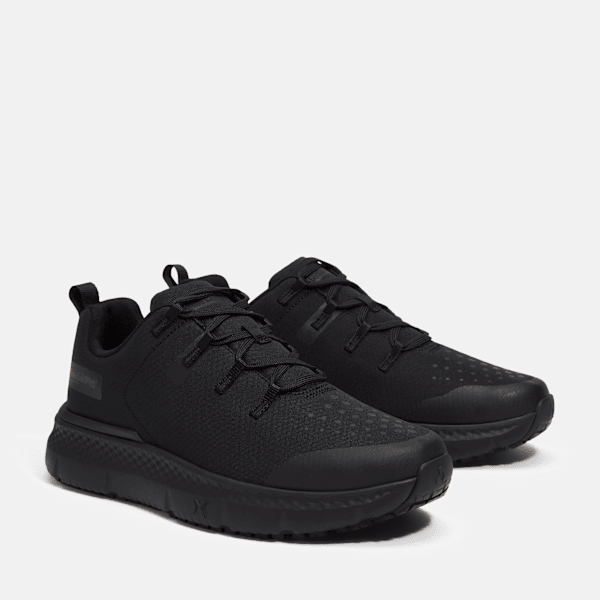 Timberland Power Shift Slip-Resistant Hospitality Work Sneaker Black Ripstop Nylon Men'S