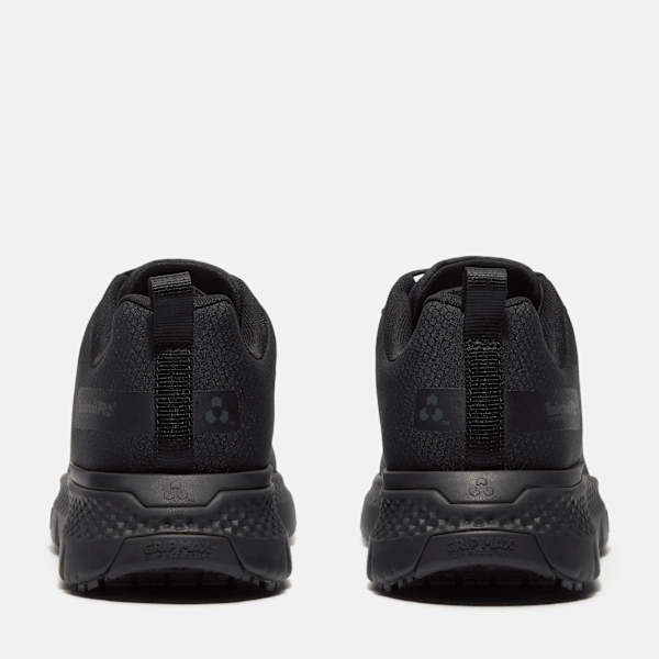Timberland Power Shift Slip-Resistant Hospitality Work Sneaker Black Ripstop Nylon Men'S