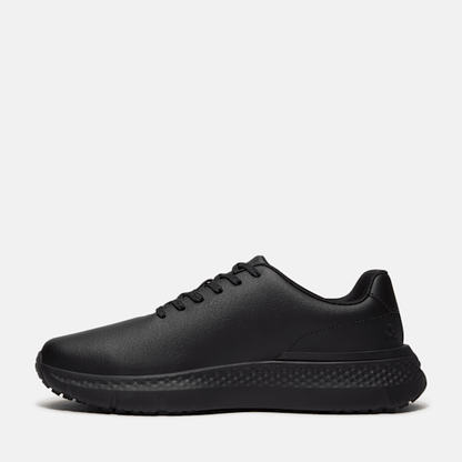 Timberland Power Shift Slip-Resistant Hospitality Work Sneaker Black Leather Men'S
