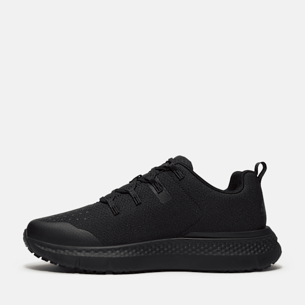 Timberland Power Shift Slip-Resistant Hospitality Work Sneaker Black Ripstop Nylon Men'S