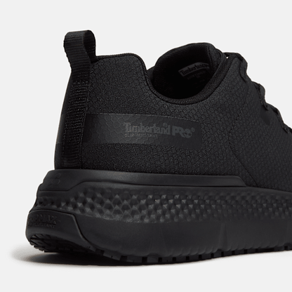 Timberland Power Shift Slip-Resistant Hospitality Work Sneaker Black Ripstop Nylon Men'S