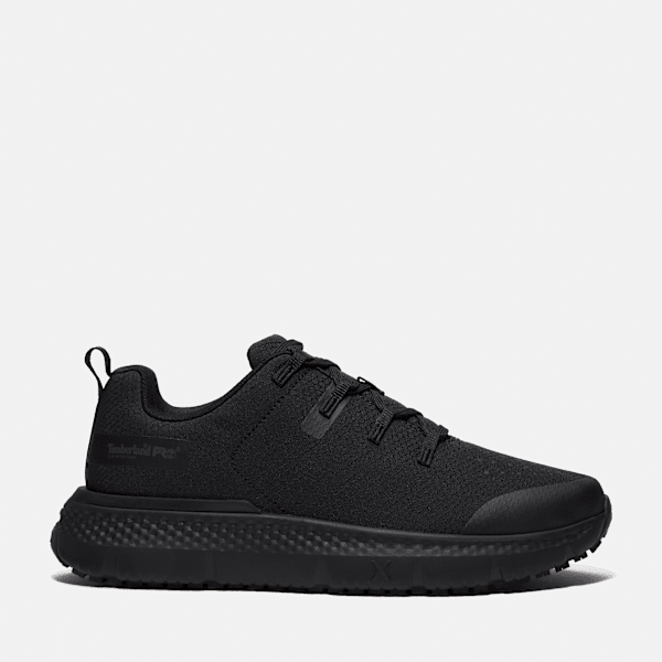 Timberland Power Shift Slip-Resistant Hospitality Work Sneaker Black Ripstop Nylon Men'S