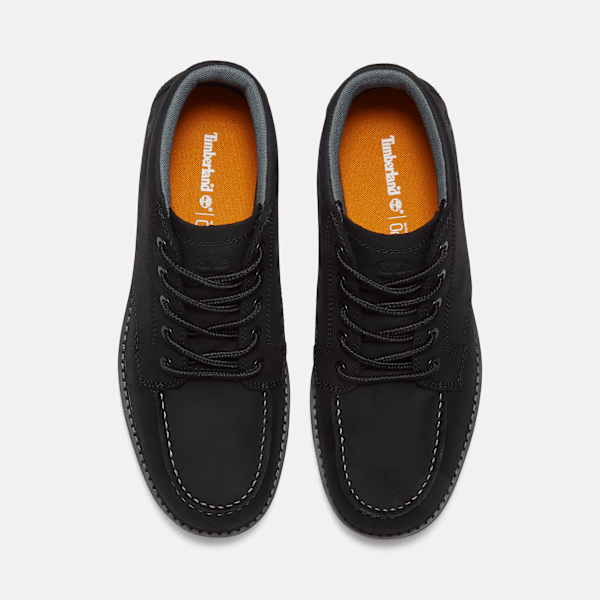 Timberland Redwood Edge Moc Toe Chukka Boot Black Nubuck Men'S