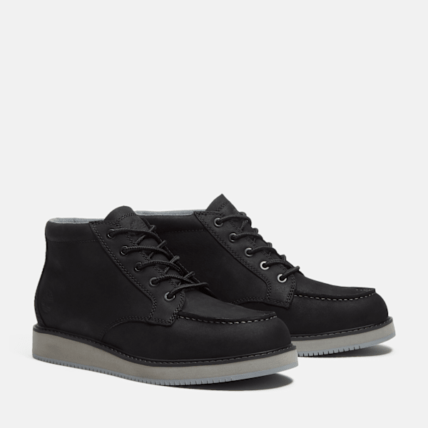Timberland Redwood Edge Moc Toe Chukka Boot Black Nubuck Men'S