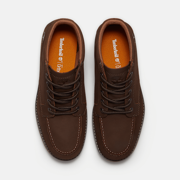 Timberland Redwood Edge Moc Toe Chukka Boot Dark Brown Nubuck Men'S