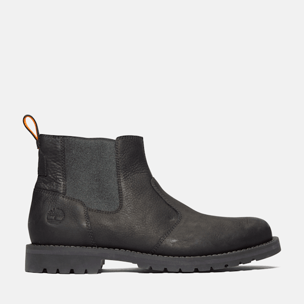 Timberland Redwood Falls Chelsea Boot Black Brushed Full-Grain Men'S