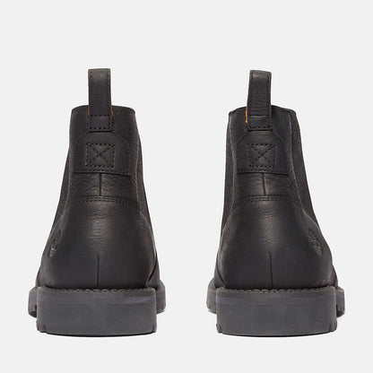 Timberland Men'S Redwood Falls Chelsea Boot Black Brushed Full-Grain
