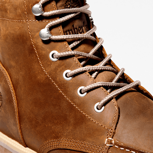 Timberland Redwood Falls Waterproof Moc-Toe Boot Saddle Brown Men'S