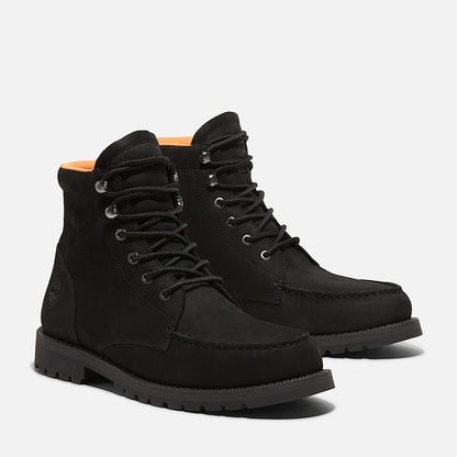 Timberland Men'S Redwood Falls Waterproof Moc-Toe Boot Black Nubuck