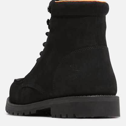 Timberland Redwood Falls Waterproof Moc-Toe Boot Black Nubuck Men'S