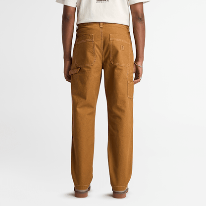 Timberland Rindge Washed Canvas Carpenter Pant Dark Wheat Boot Men'S
