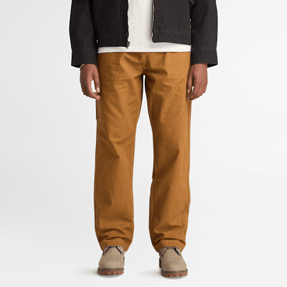 Timberland Rindge Washed Canvas Carpenter Pant Dark Wheat Boot Men'S