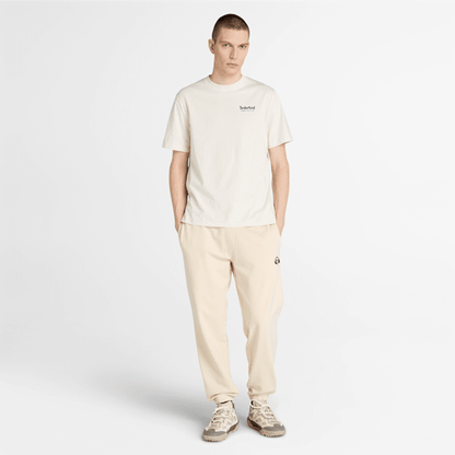 Timberland Rugged Active Gear Back Graphic T-Shirt Vintage White Men'S