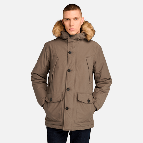 Timberland Scar Ridge Parka With Dryvent Technology Chocolate Chip Men'S