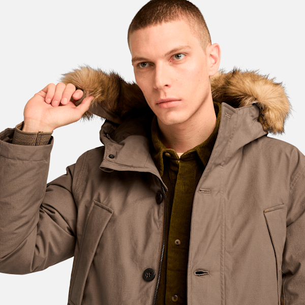 Timberland Scar Ridge Parka With Dryvent Technology Chocolate Chip Men'S