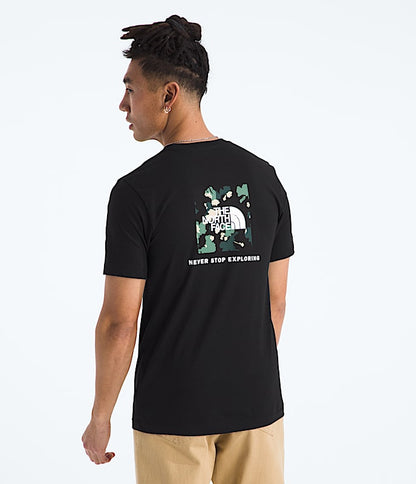 The North Face Men Short-Sleeve Core TNF Flower Box NSE Tee TNF Black TNF White Duck Green