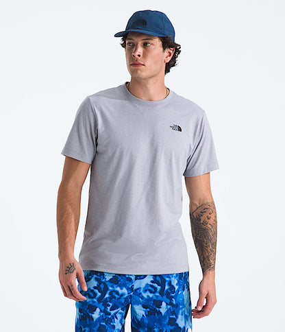The North Face Men Short-Sleeve Tri-Blend Tee TNF Dark Grey Heather TNF Light Grey Heather