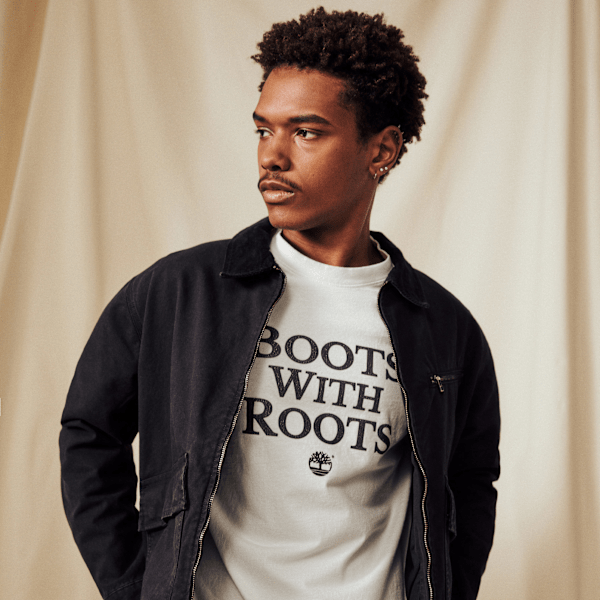 Timberland Slogan T-Shirt Vintage White Men'S