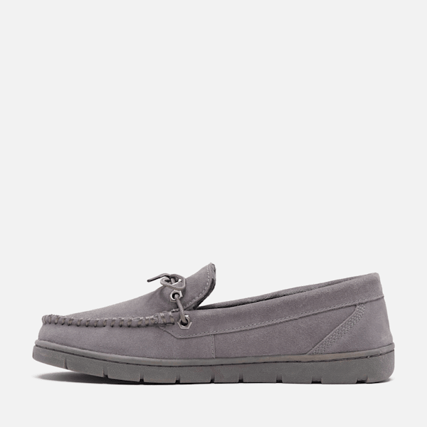 Timberland Stony Ledge Flannel-Lined Moc Slipper Dark Grey Men'S