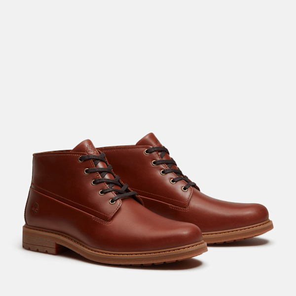 Timberland Stormbucks Waterproof Chukka Boot Rust Full-Grain Men'S