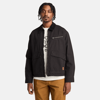 Timberland Strafford Washed Canvas Jacket Black Men'S
