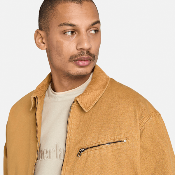 Timberland Strafford Washed Canvas Jacket Wheat Men'S