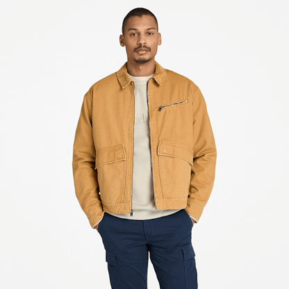 Timberland Strafford Washed Canvas Jacket Wheat Men'S