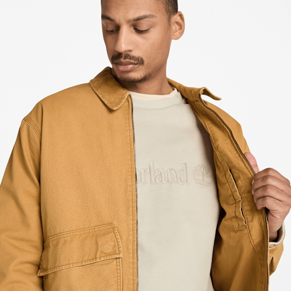 Timberland Strafford Washed Canvas Jacket Wheat Men'S