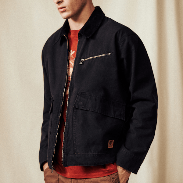 Timberland Strafford Washed Canvas Jacket Black Men'S