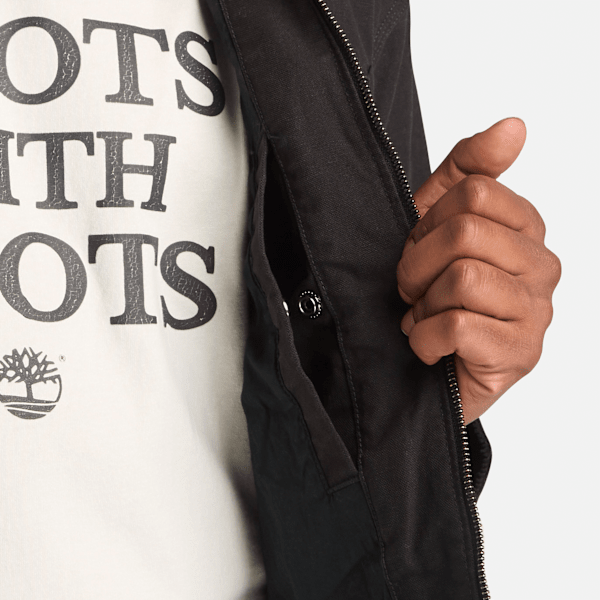 Timberland Strafford Washed Canvas Jacket Black Men'S