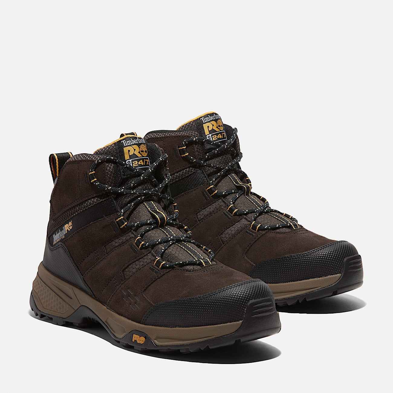 Timberland Men'S Switchback Lt Steel Toe Work Boot Brown/Yellow