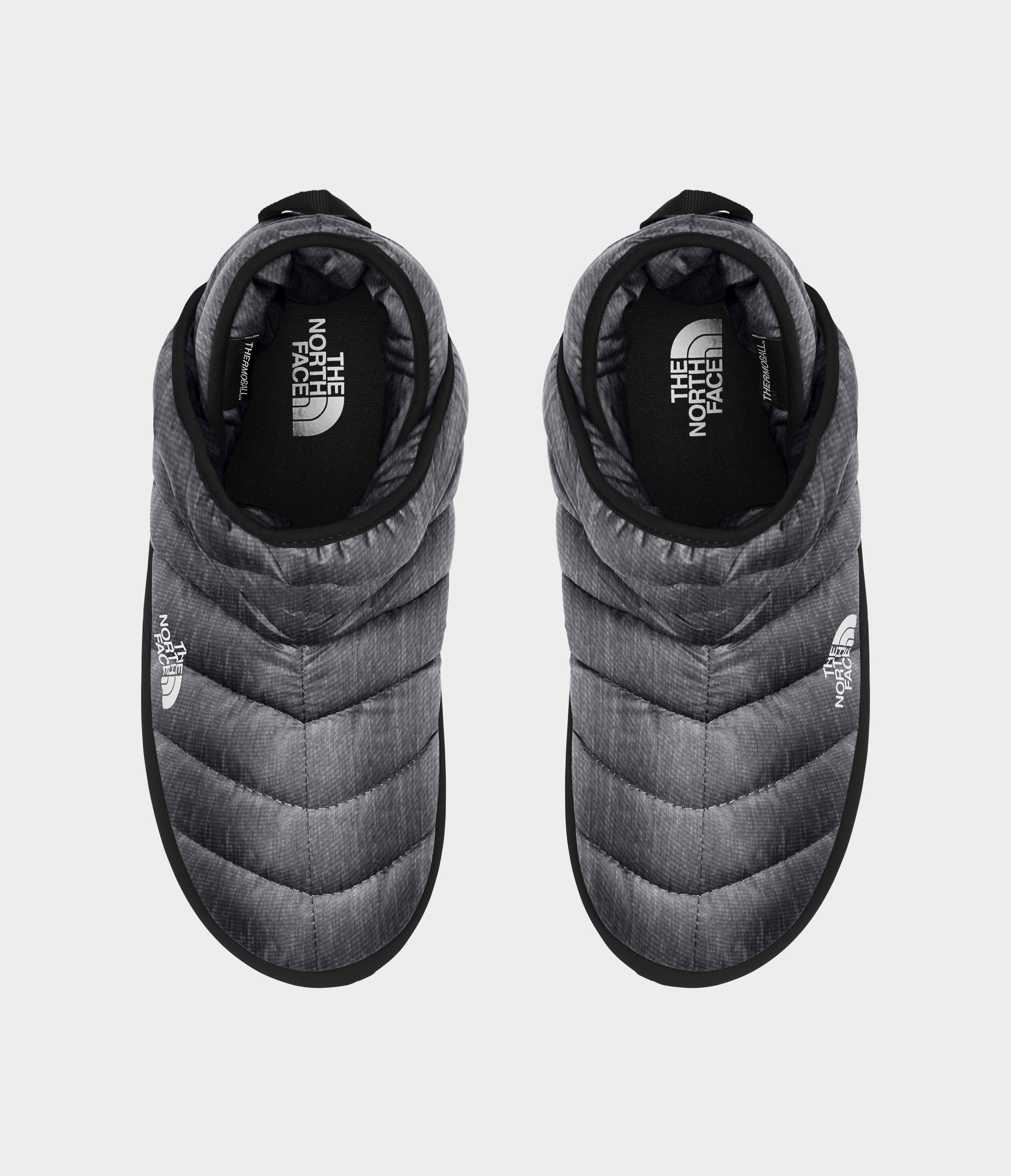 The North Face Mens Thermoball Traction Booties Phantom Grey Heather Print Phantom Grey Heather Print