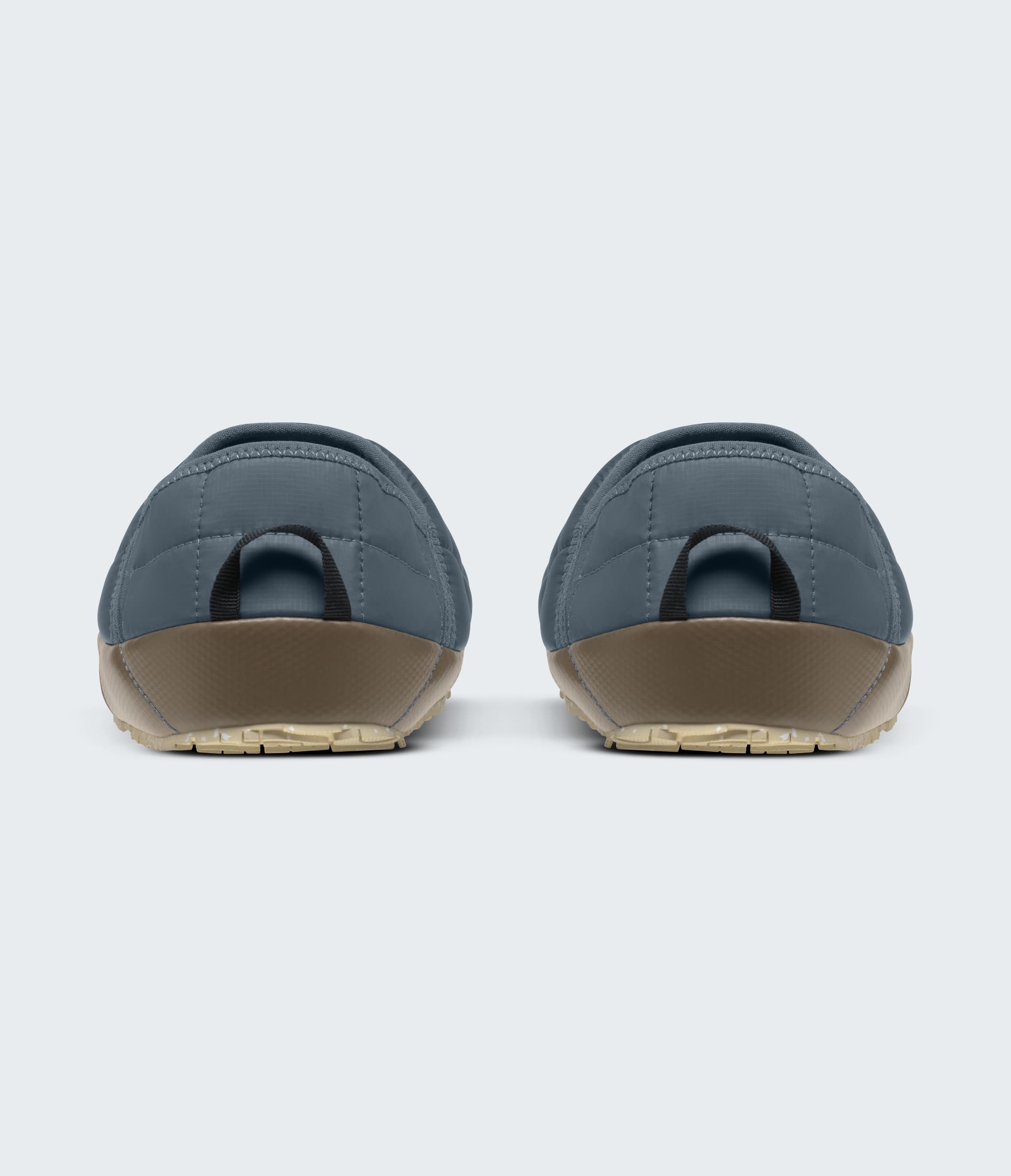 The North Face Mens Thermoball Traction Mules V Granite Grey-Garnet Granite Grey-Garnet