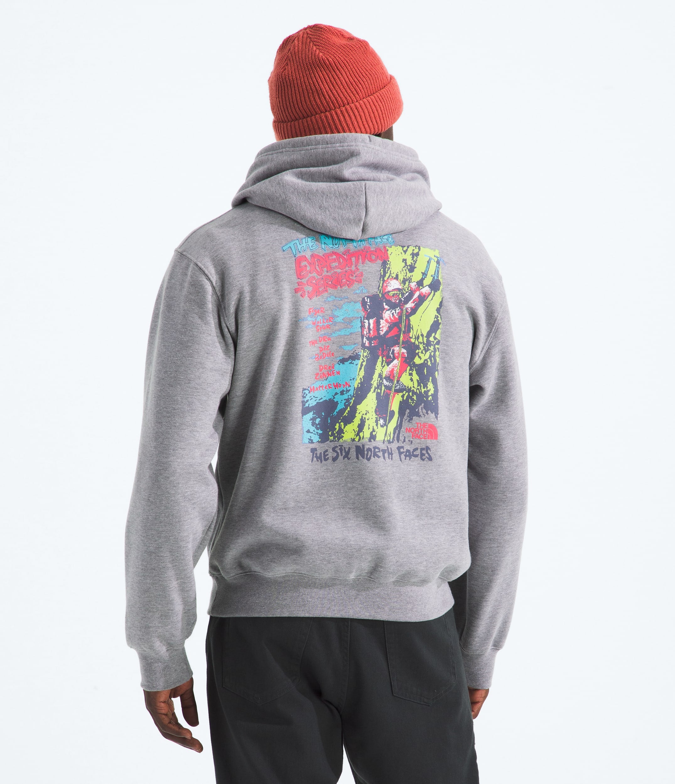 The North Face Men’s TNF™ Essential Expedition Series Hoodie—Graphic TNF Pale Grey Heather