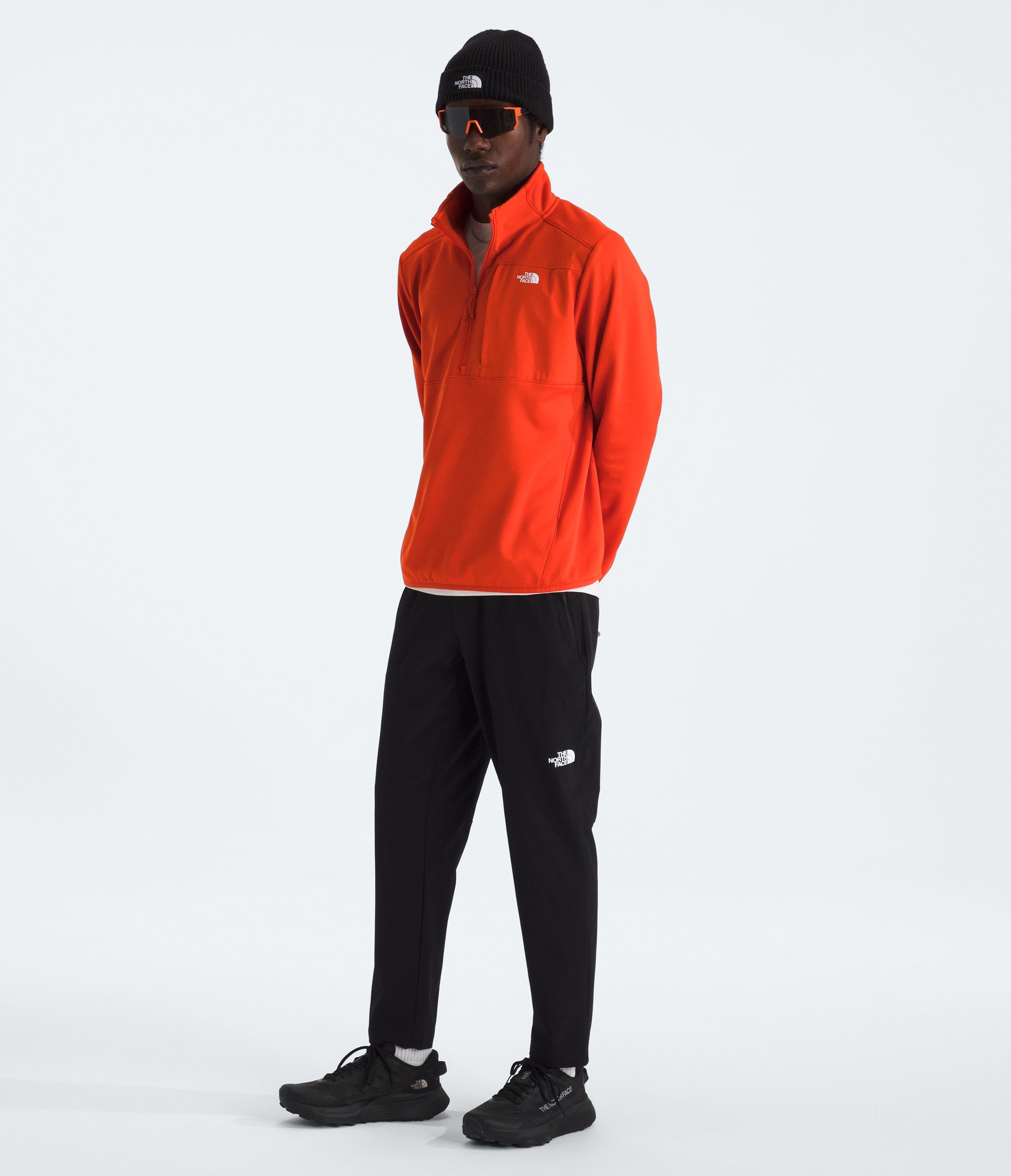 The North Face Men’s TNF™ Performance Fleece ¼-Zip Lava Red