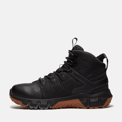 Timberland Tempe 6" Soft Toe Waterproof Work Boot Black Leather Men'S