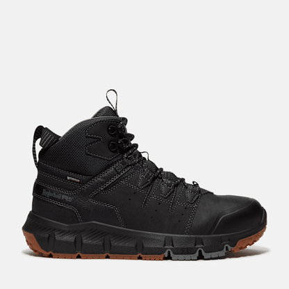 Timberland Tempe 6" Soft Toe Waterproof Work Boot Black Leather Men'S