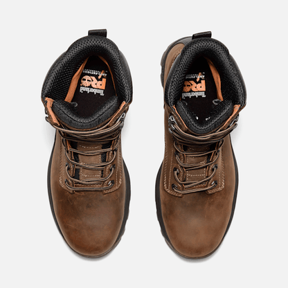 Timberland Titan Ev 8" Soft-Toe Waterproof Work Boot Medium Brown Full-Grain Men'S