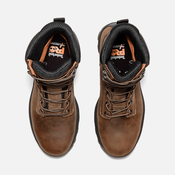 Timberland Titan Ev 8" Soft-Toe Waterproof Work Boot Medium Brown Full-Grain Men'S