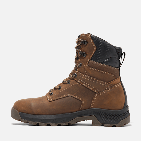 Timberland Titan Ev 8" Soft-Toe Waterproof Work Boot Medium Brown Full-Grain Men'S